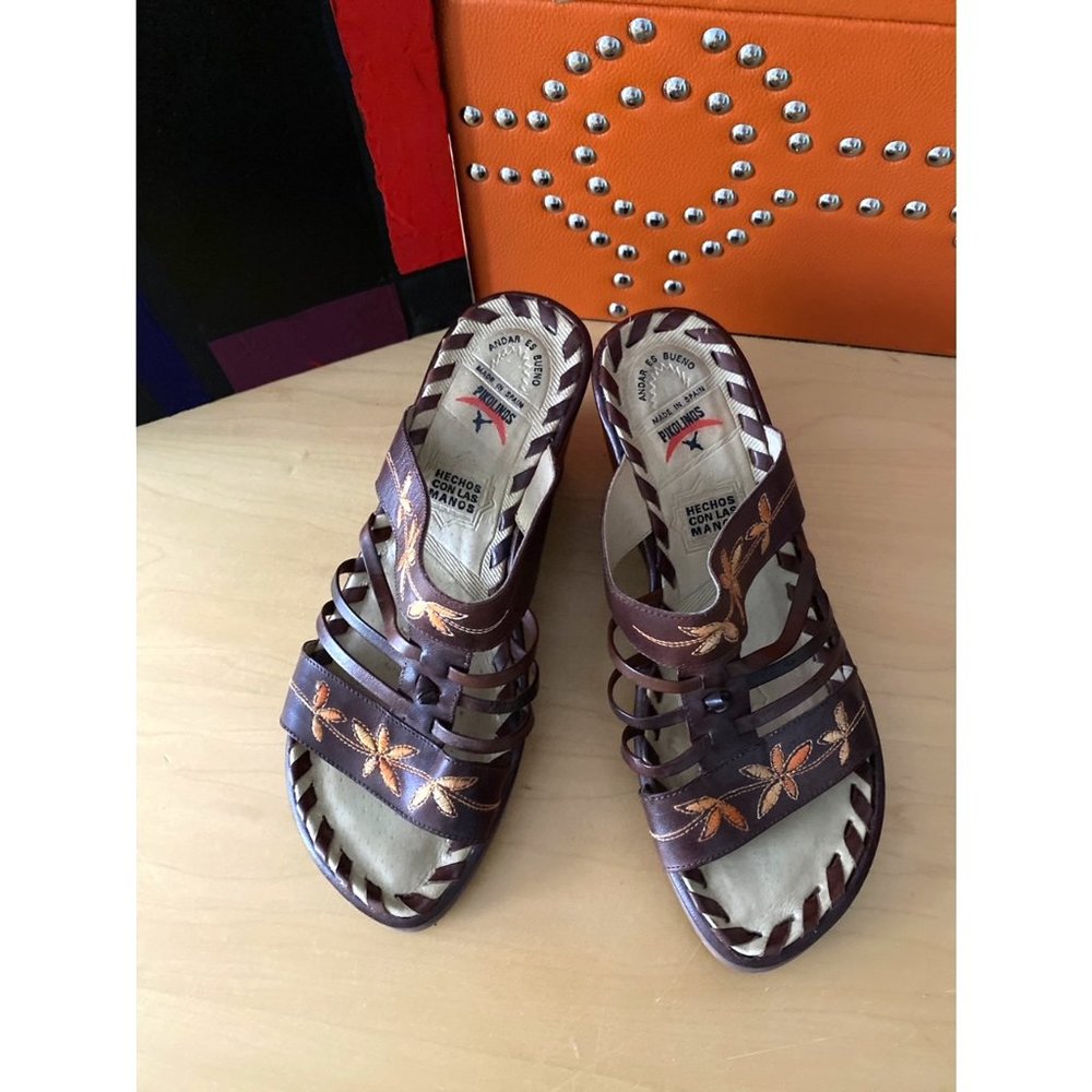 Picolinos Leather Slide Sandals 38